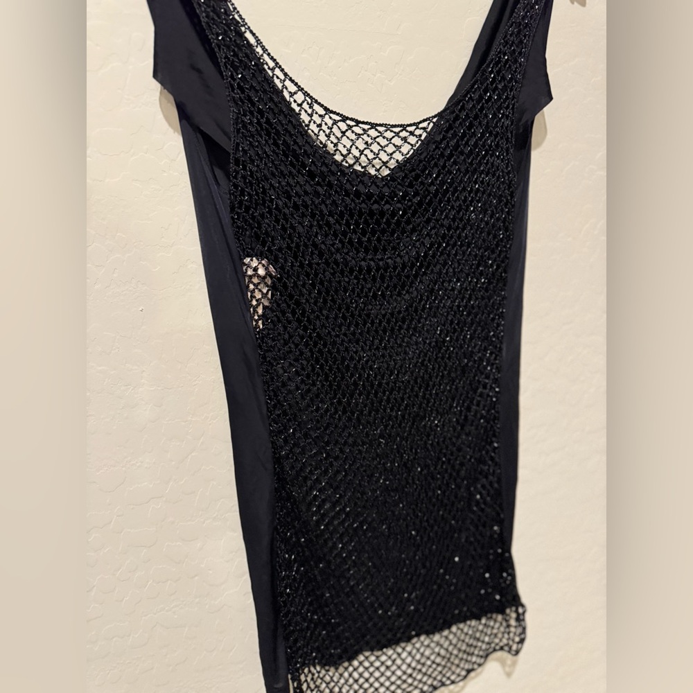Victoria’s Secret Y2K NWT Elegant Black Beaded Women's Top Size Medium